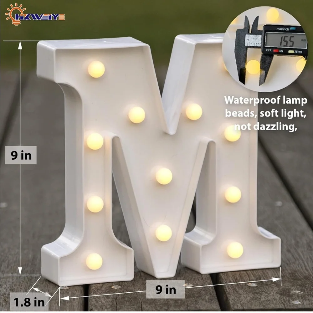MARRY ME Light Up Marquee Letters - Warm White